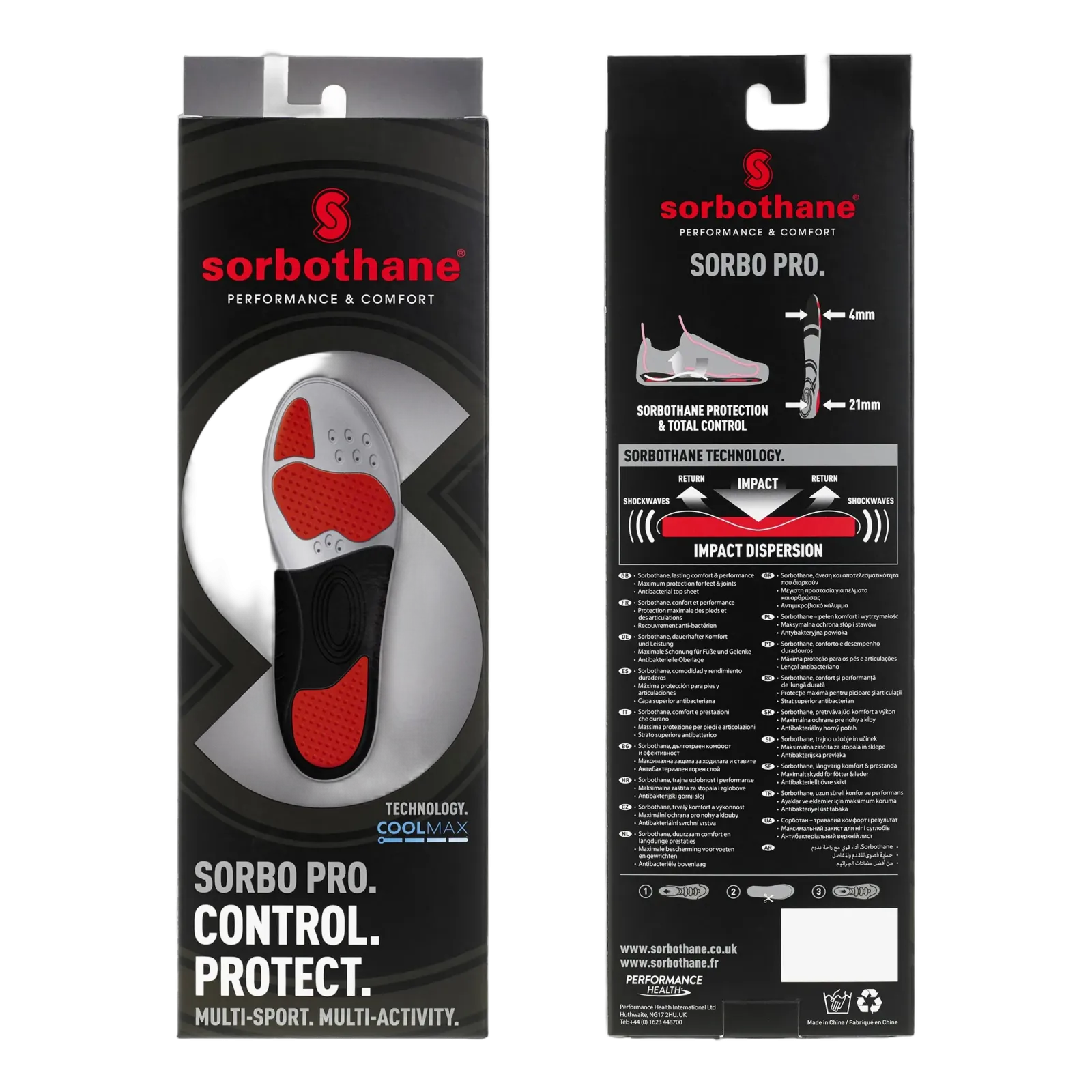 Semelles Sorbothane Sorbo-Pro