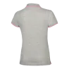 Gris chiné/Rose fluo