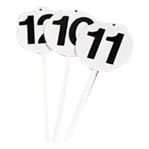 Fiches de marquage Rondes Lot de 12