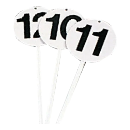 Fiches de marquage Rondes Lot de 12