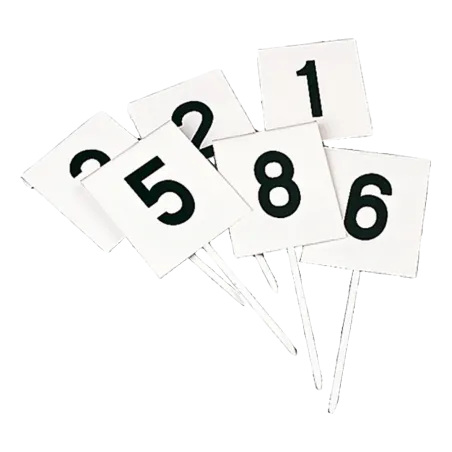 Fiches de marquage Rectangulaires Lot de 12