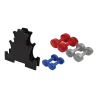 Kit paire haltères 1 kg, 2 kg, 3 kg + support haltères