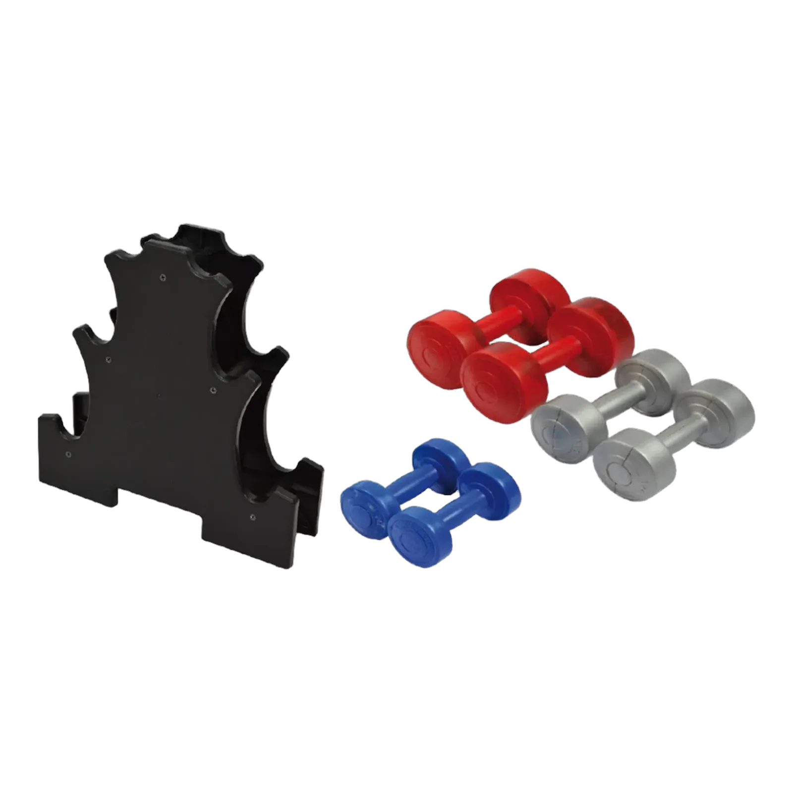 Kit paire haltères 1 kg, 2 kg, 3 kg + support haltères