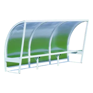 Abris de touche en aluminium Blanc - Hauteur 1.60m