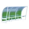 Abris de touche en aluminium Blanc - Hauteur 1.60m