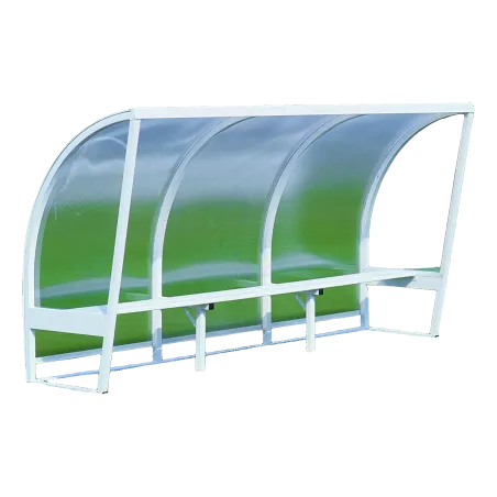 Abris de touche en aluminium Blanc - Hauteur 2M