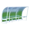 Abris de touche en aluminium Blanc - Hauteur 2M