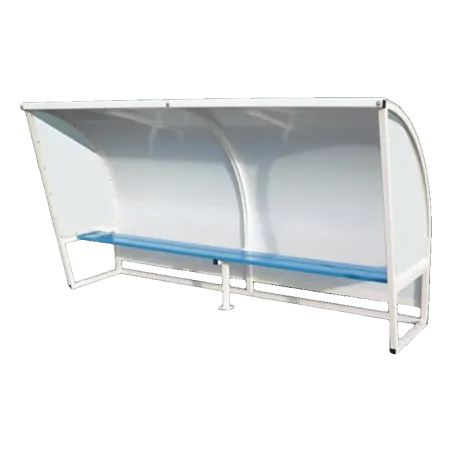 Abris de touche acier galvanisé plastifié Blanc - Hauteur 2m