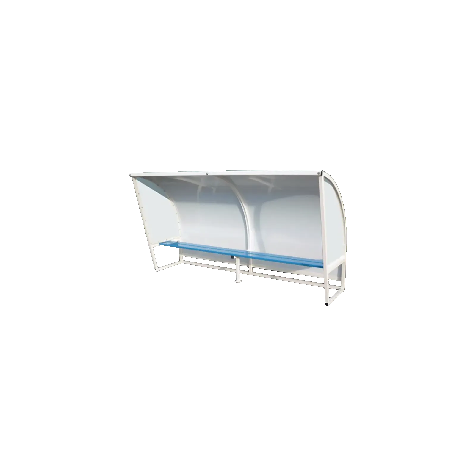 Abris de touche acier galvanisé plastifié Blanc - Hauteur 2m