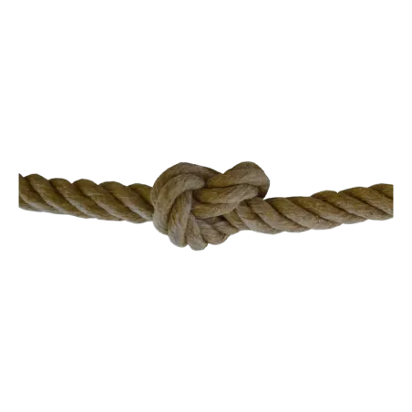 Corde à nœuds en chanvre diam. 22 mm (avec anneau + cosse)