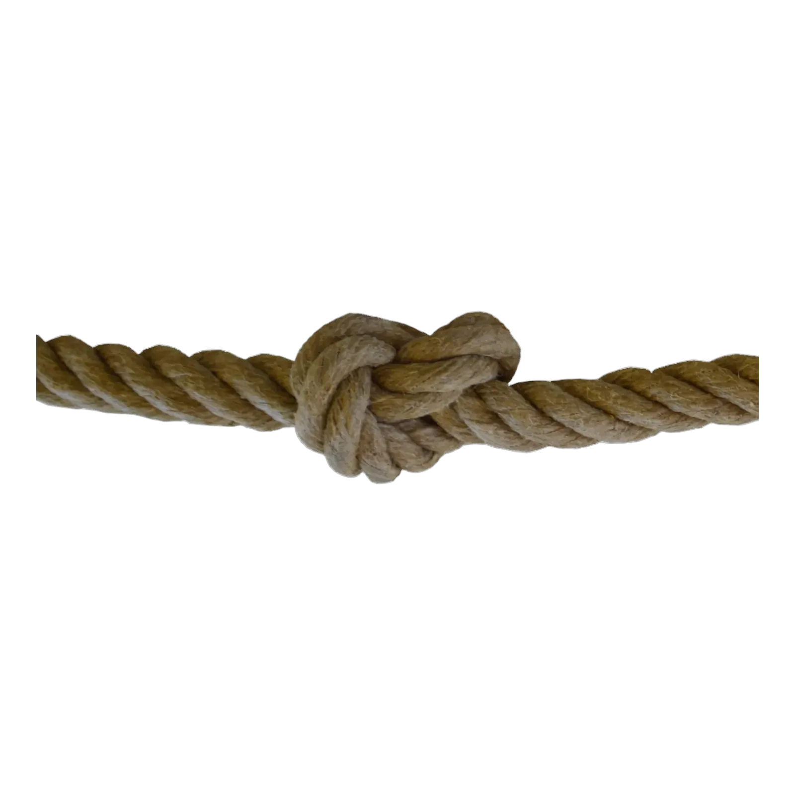 Corde à nœuds en chanvre diam. 22 mm (avec anneau + cosse)