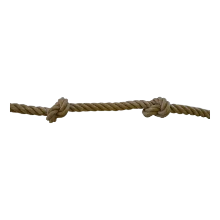 Corde à nœuds en chanvre diam. 22 mm (avec anneau + cosse)