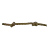 Corde à nœuds en chanvre diam. 22 mm (avec anneau + cosse)