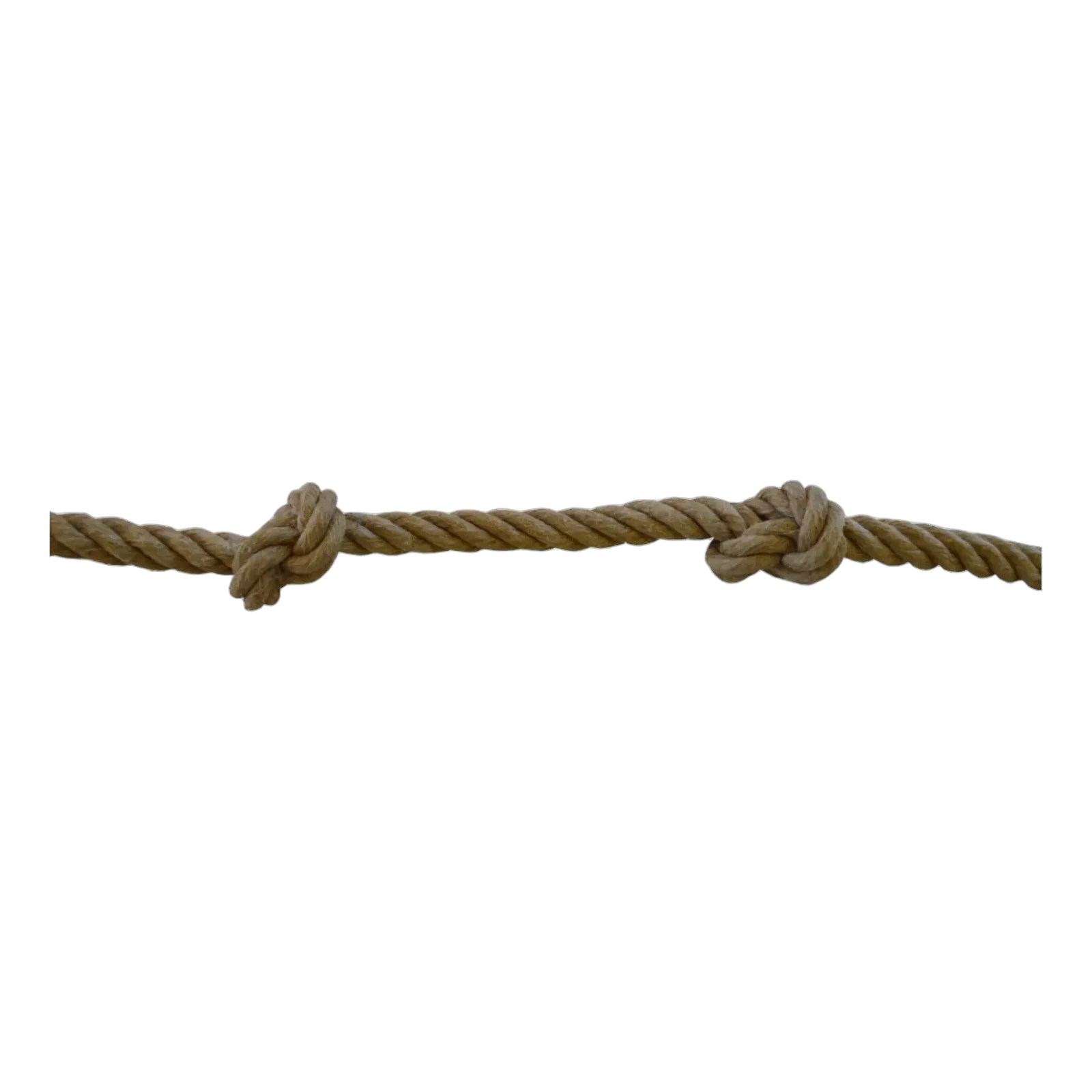 Corde à nœuds en chanvre diam. 22 mm (avec anneau + cosse)