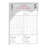 Carnet de 15 cartes seul d'arbitrage Handball