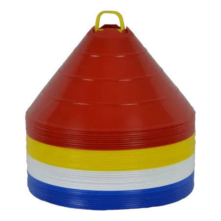 Multimarqueurs géants 15 cm avec encoche Jaune/Rouge/Bleu/Blanc (Lot de 40)