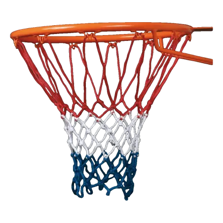 Filet de Basket cablé PA 4 mm Bleu, Blanc, Rouge