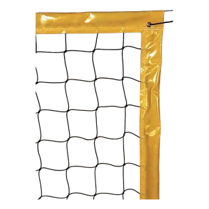 Filet de Beach Volley 9.5x1 m 2 mm simple cordeau Noir
