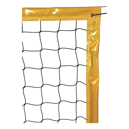 Filet de Beach Volley 9.5x1 m 2 mm simple cordeau Noir