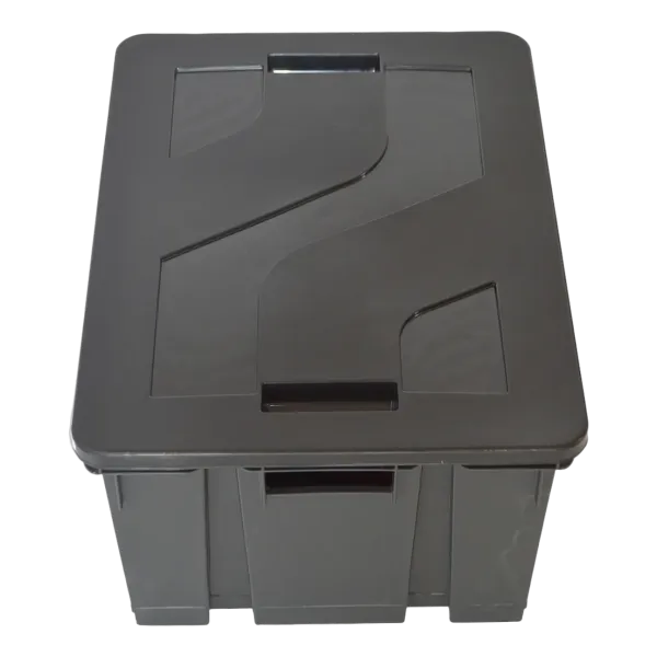 Bac de rangement avec couvercle