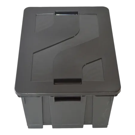 Bac de rangement avec couvercle