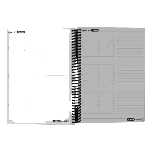 Carnet coach Football à spirales A4