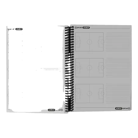 Carnet coach Football à spirales A4