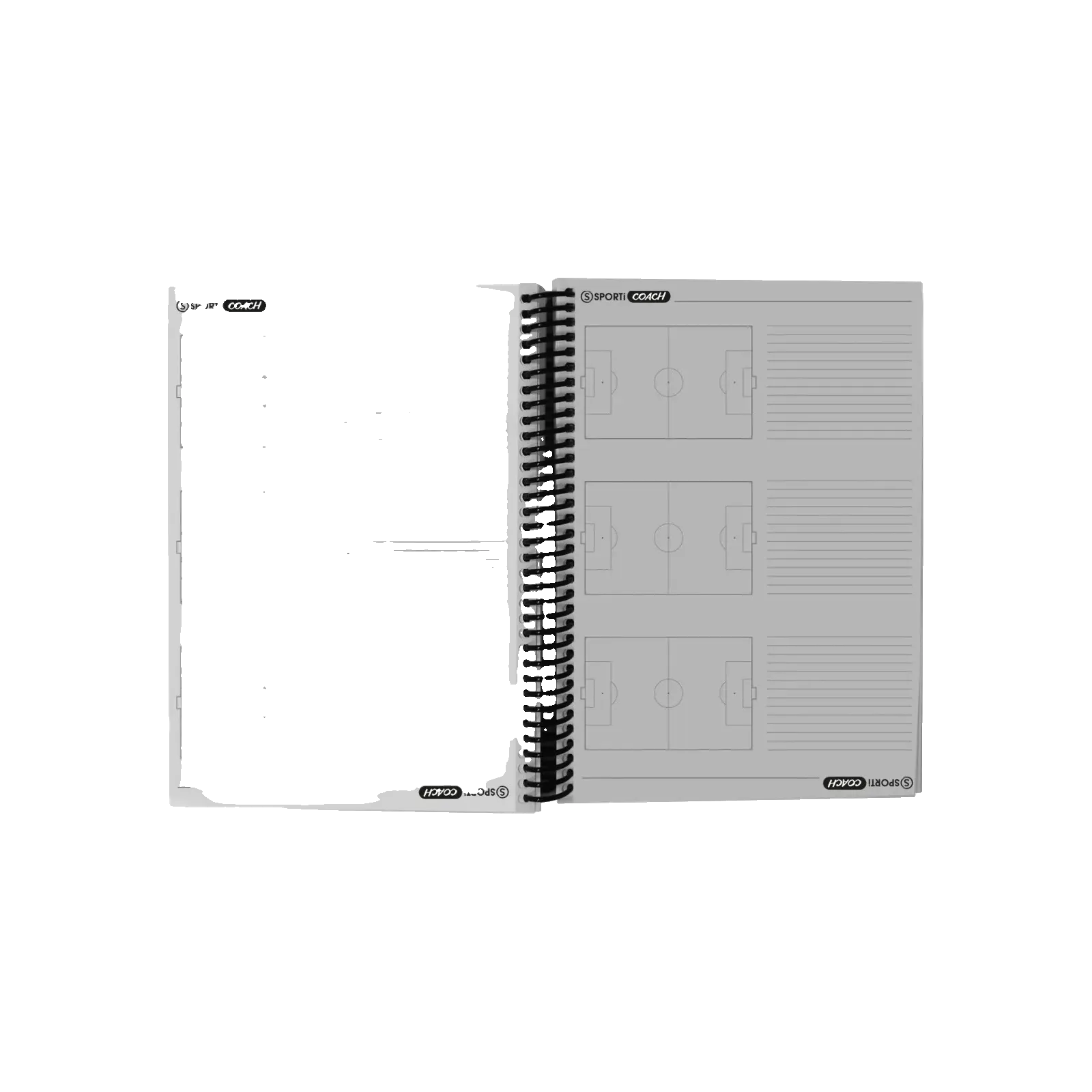 Carnet coach Football à spirales A4