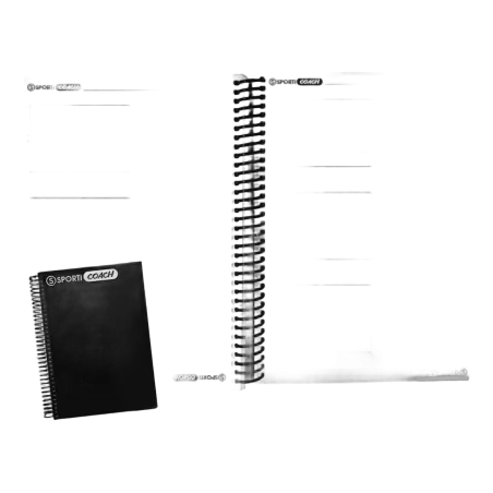 Carnet coach Football à spirales A4