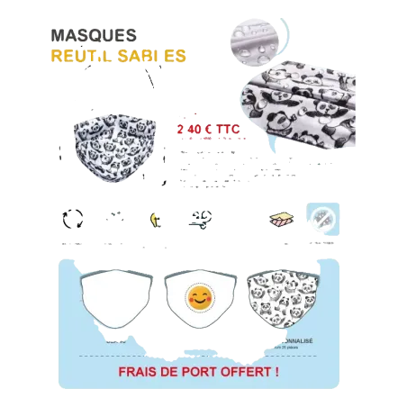 Masque sublimé