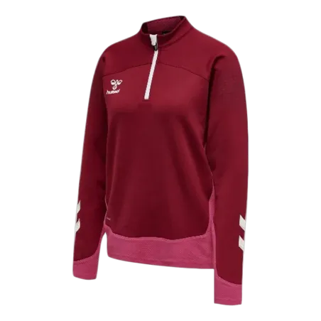 Sweat 1/4 zip HML Lead Femme