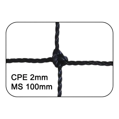 Filet de Volley Club 9.5x1 m 2 mm simple