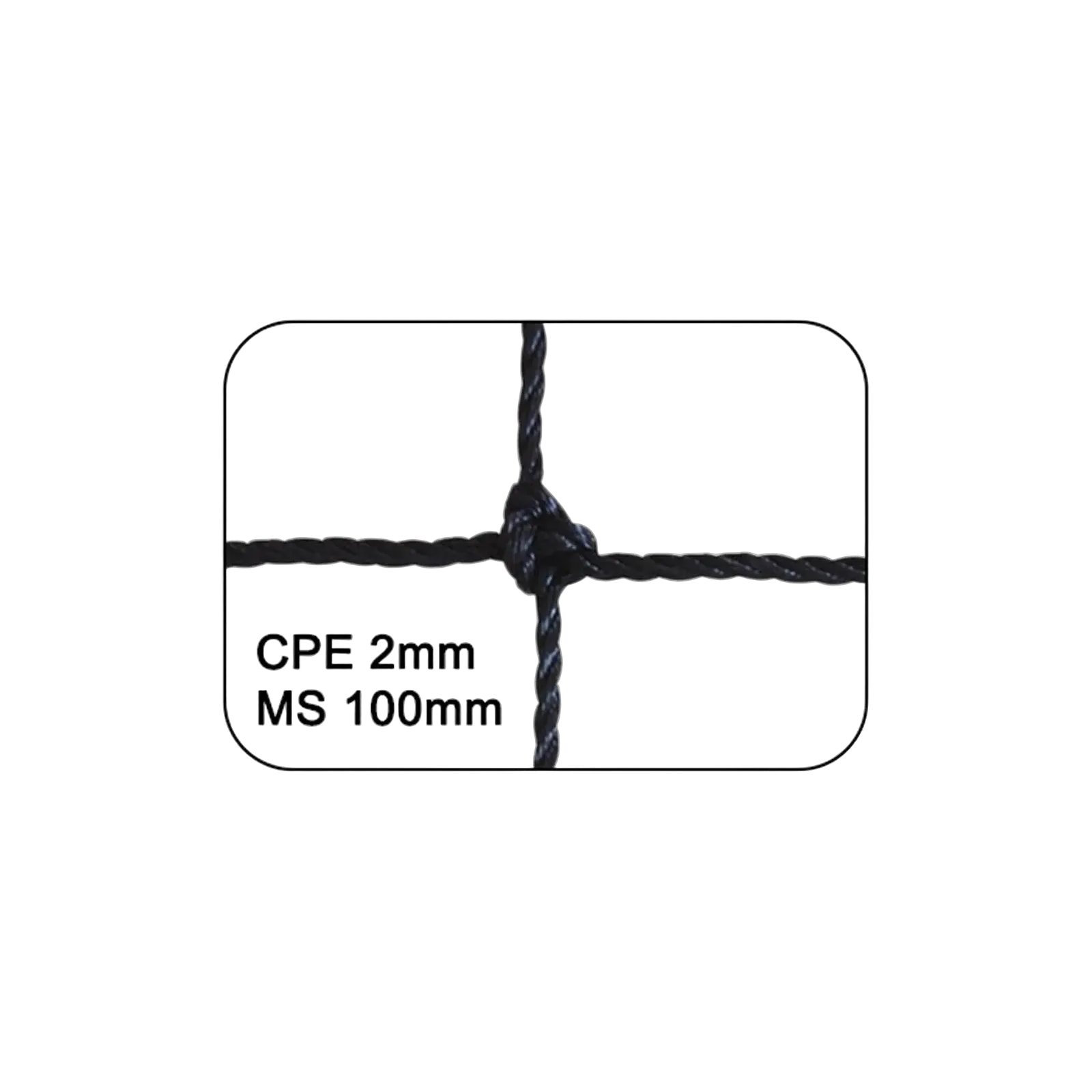 Filet de Volley Club 9.5x1 m 2 mm simple