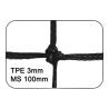 Filet de Volley Club 9.5x1 m 3 mm simple