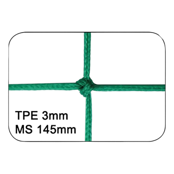 Filet sur mesure pour pare ballons Football (au m²) Vert