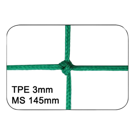 Filet sur mesure pour pare ballons Football (au m²) Vert