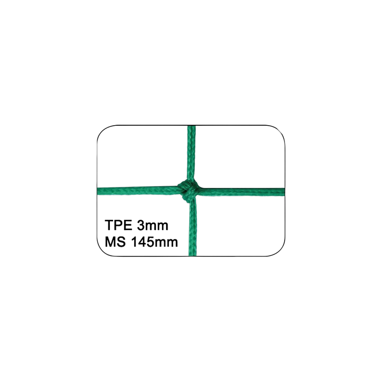 Filet sur mesure pour pare ballons Football (au m²) Vert