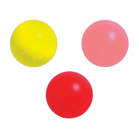 Lot de 3 buts fluo