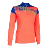 Orange foncé fluo/Bleu roy foncé