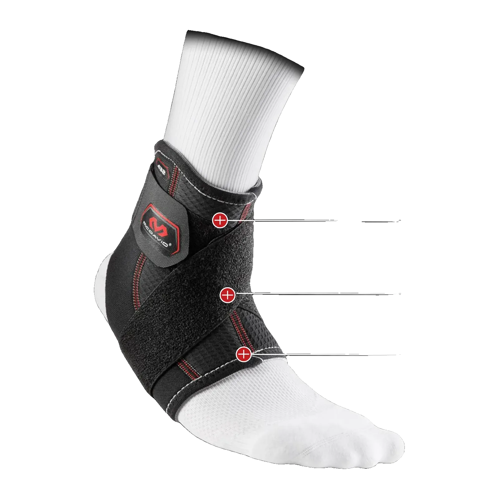Chevillère avec bande strap en 8