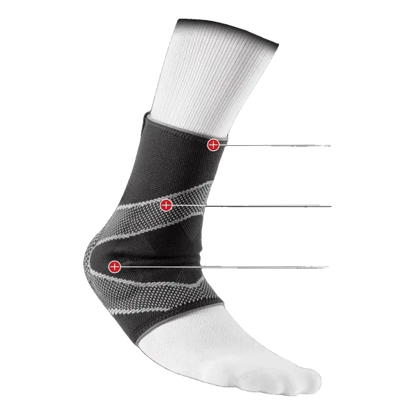 Chevillère 4-Way Elastic avec contreforts gel