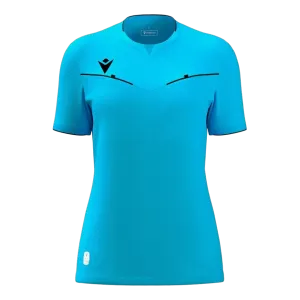Maillot d'arbitre Kateryn Eco Femme – Bleu ciel Fluo
