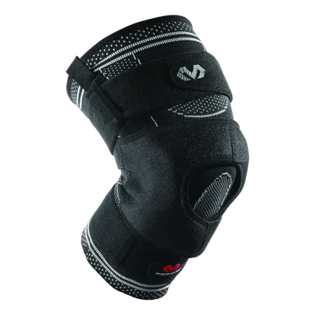 Genouillère ELITE Engineered Elastic™ avec enveloppement et charnières