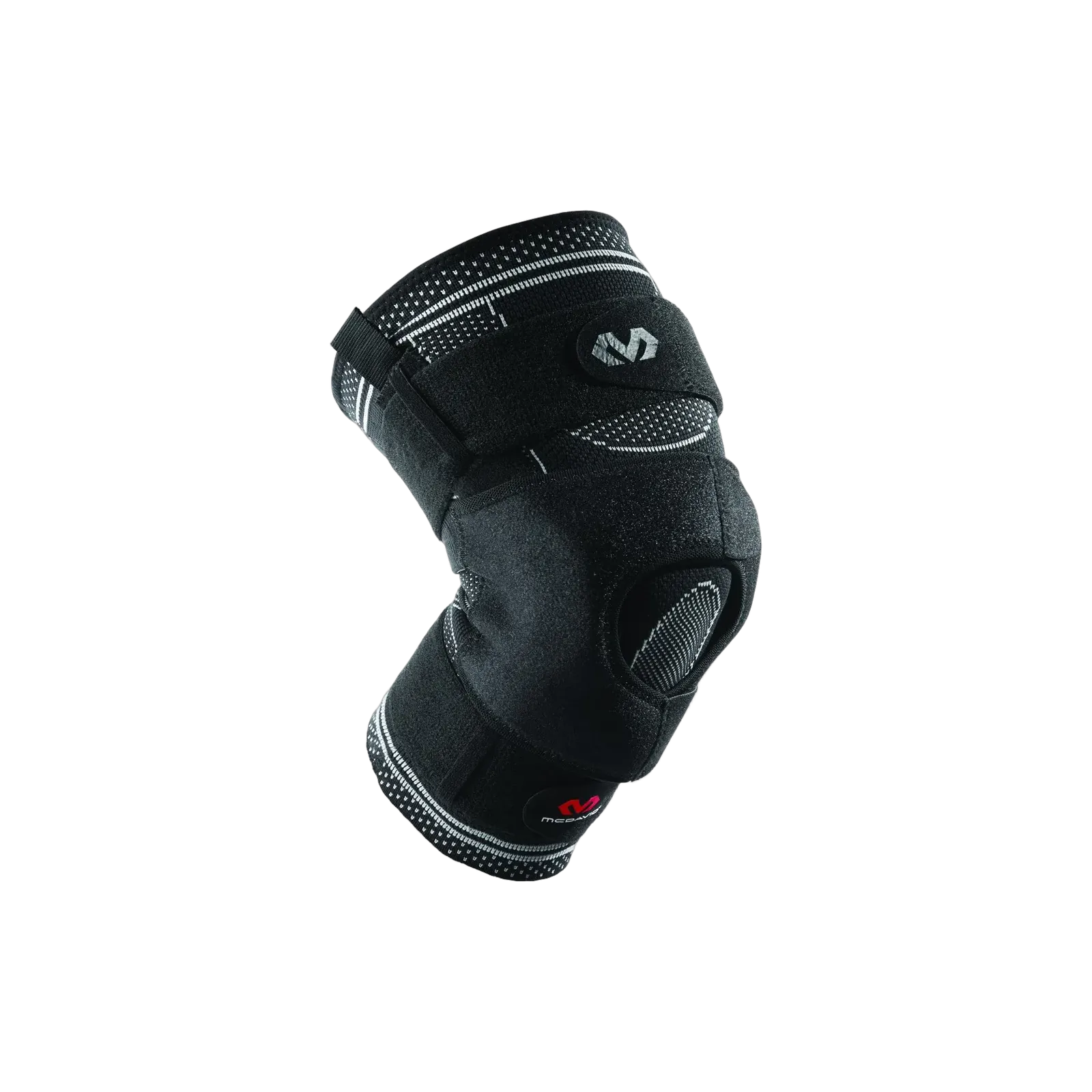 Genouillère ELITE Engineered Elastic™ avec enveloppement et charnières