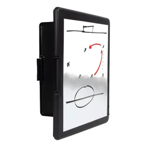 Porte-documents rigide avec face effaçable