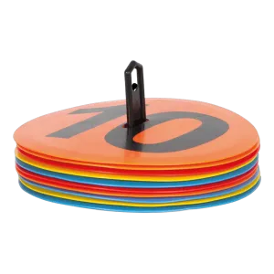 Lot de 10 marquages au sol numérotés