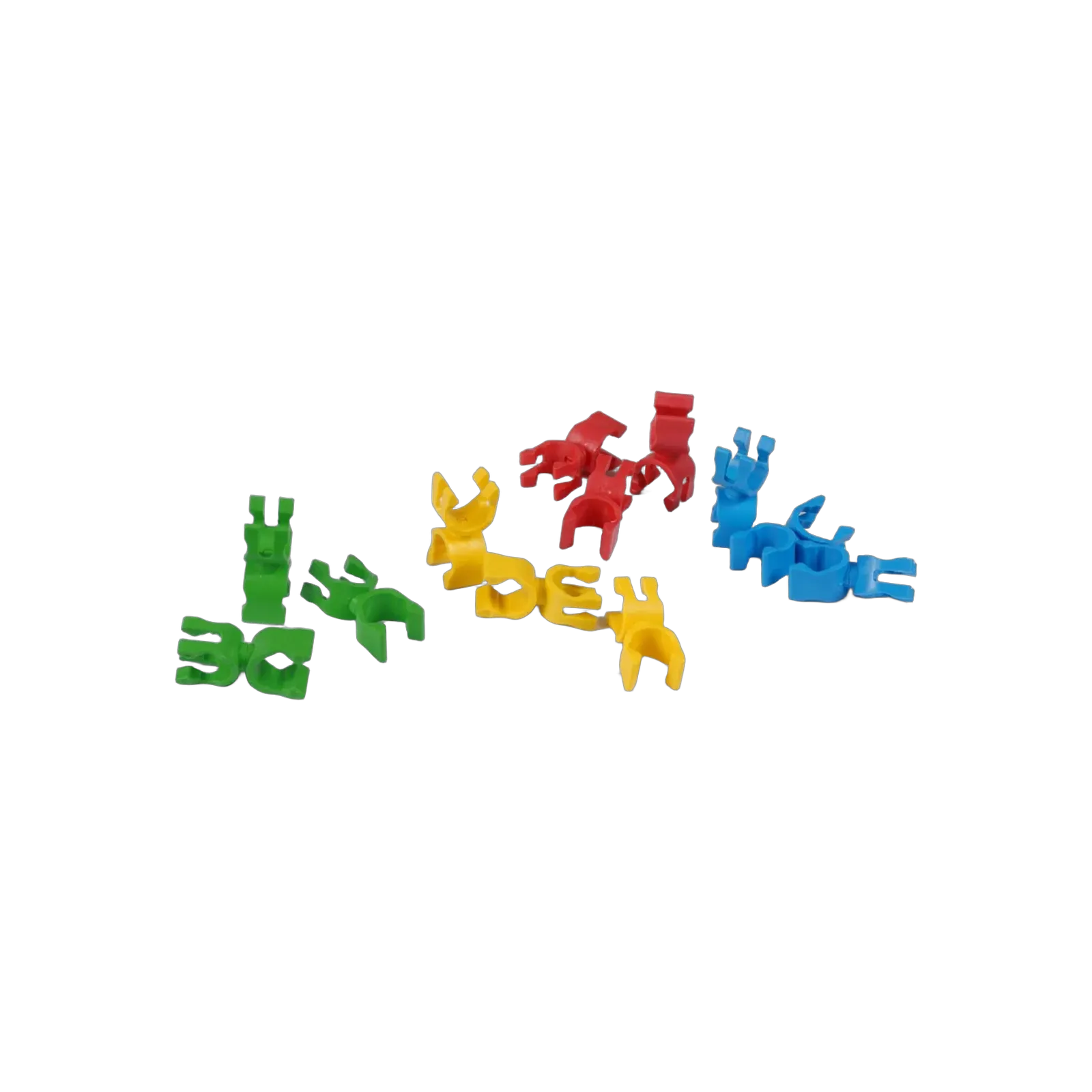 Pinces rotatives multi-usages Jaune/Rouge/Vert/Bleu/Noir (Lot de 12)