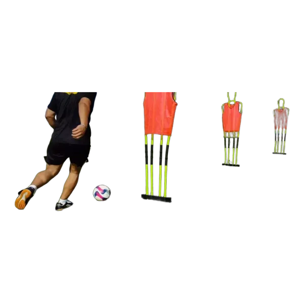 Lot de 3 mannequins d'entraînement avec sac