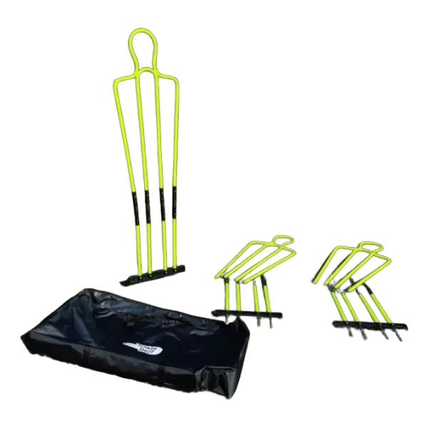 Lot de 3 mannequins d'entraînement avec sac