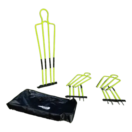 Lot de 3 mannequins d'entraînement avec sac